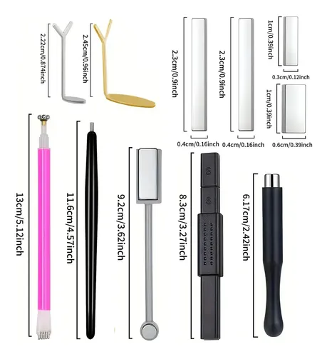 Set 11 Imanes Uñas Ojo De Gato Gel Nail Art Profesional