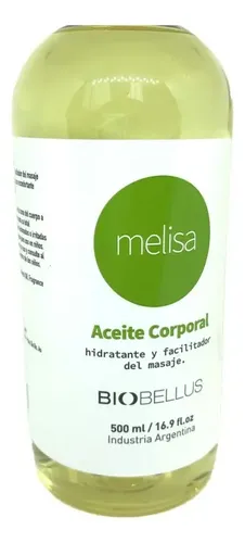 Aceite De Melisa Para Masajes Biobellus 500ml