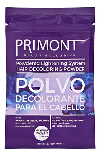 Polvo Decolorante Cabello 7 Tonos Doy Pack Primont 70 G