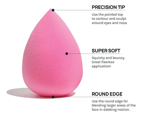 Zz Paquete De 6 Huevos De Maquillaje Con Forma De Gota De Tt