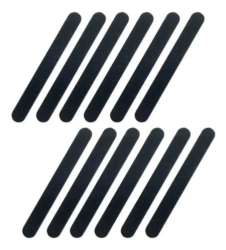 Lima para uñas Jessamy negra plástica grano 100/180 x12 unidades