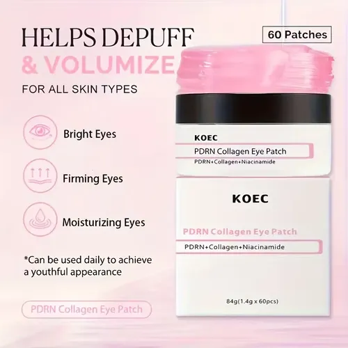Parches Ojos Koec Pdrn Colágeno Hidrogel Anti Ojeras 60 Und
