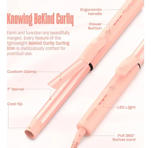 Rizador Bekind Curliq 1 Pulgada Cerámico Ptc, Dual Voltage