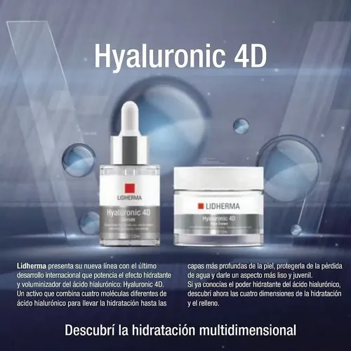 Hyaluronic 4d Face Cream Hidratante Efecto Relleno Lidherma