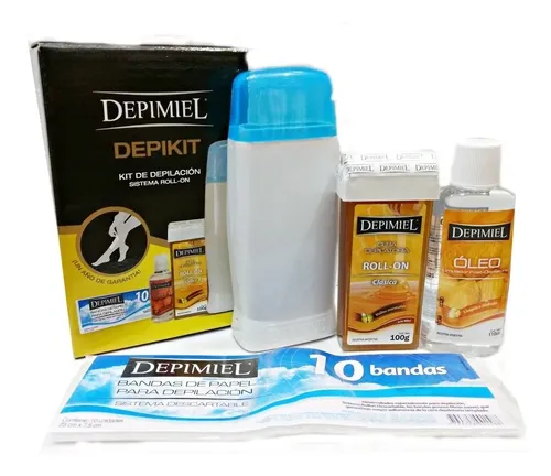 Kit Depilacion Roll On Depikit Depimiel+3 Roll On 100 Bandas