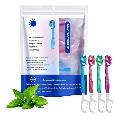 Cepillos De Dientes Desechables 26u Con Hilo Dental Pack Of 26