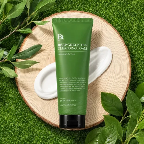 Benton Deep Green Tea Cleansing Foam Espuma De Limpieza Momento de aplicación Día/Noche Tipo de piel Todo tipo de piel