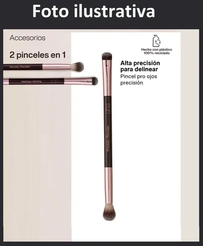 Pincel Pro Ojos Precisión Una Natura Cosmeticos