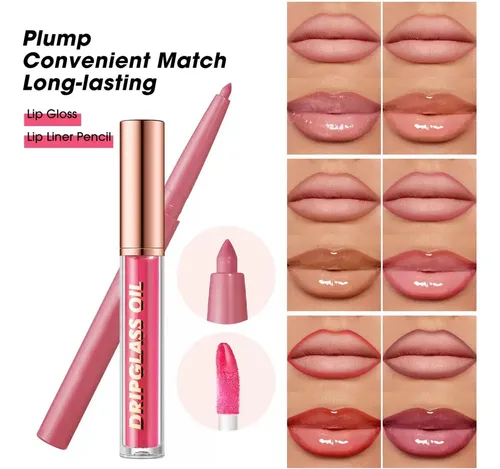 Mefyhtune Set 12 Delineadores Labiales Mate Y Brillo