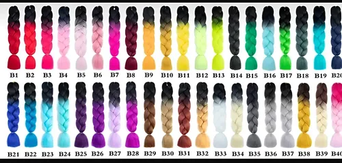Extensiones Pelo Kanekalon Para Trenzas Africanas Degrade