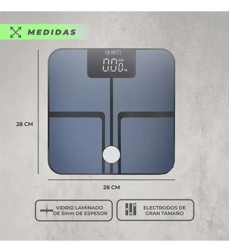 Balanza Digital Baño Mti Bluetooth Personal Corporal 180kg