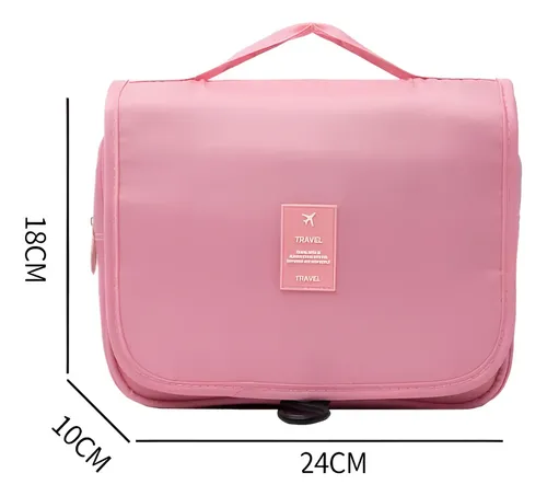 Neceser Rosa Kogu Impermeable Maquillaje Viaje Organizador