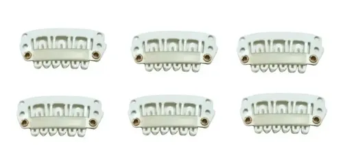 Micropeinetas Chica X6 C/silicona Extensiones Peluca Cortina