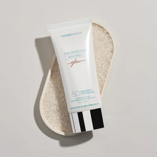 Protector Solar Corporal Spf 50 Mineral Con Brillo Perlado