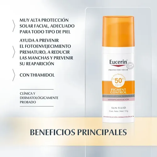 Protector Solar Facial Eucerin Pigment Control Fps 50+ 50ml