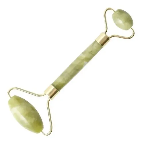 Roller Jade Masajeador Facial Cuello Rodillo Piedra Duga