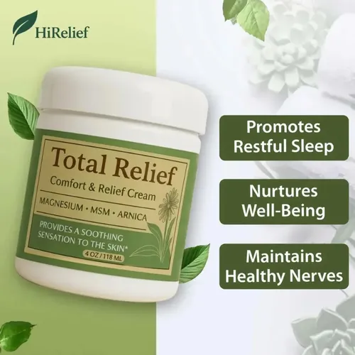 Crema De Magnesio Hirelief Total Relief Con Msm Y Árnica.