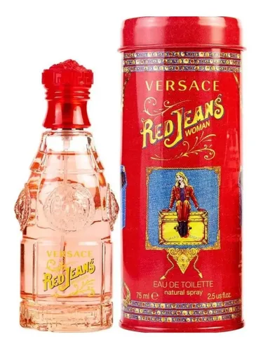 Perfume Versace Red Jeans 75ml Floral Frutal Mujer Spray