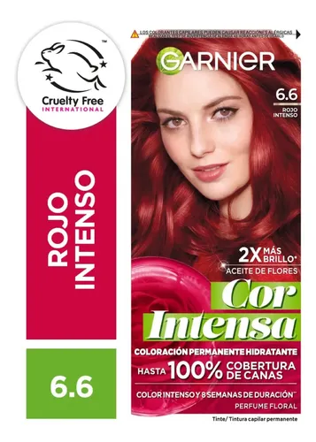 Kit Tintura Permanente Cor Intensa Tono 6.6 Garnier