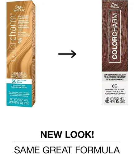 Colorcharm Color Permanente Demi Para Cabello 6g Dorado