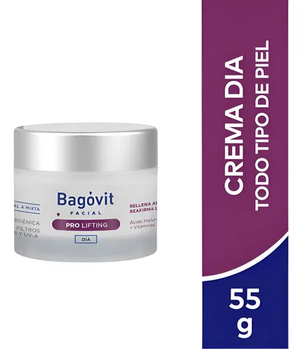 Bagovit Facial Pro Lifting Crema De Dia X 55 Gr Todo Tipo De Piel Día