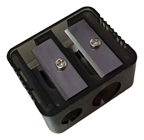 Sacapuntas Doble Para Delineadores Maquillaje Jessamy S754 Negro