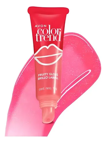 Avon Color Trend Brillo Labial Glossy 10grs Acabado Translucidos/ Gloss Color Fresa