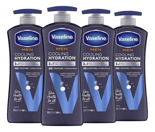 Loción Hidratante Refrescante De Vaselina Para Hombres, 3 En