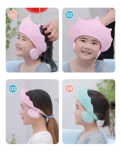 Gorros De Ducha Suaves Ajustables Para Baño, Azul Y Azul, 1,