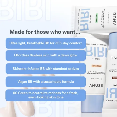 Retinol Bb Cream (23 Vanilla) – Natural Tinted Moisturizer,