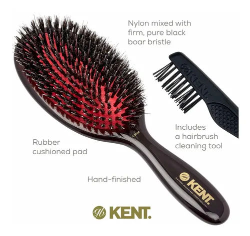 Cepillo De Pelo Kent Csmm Natural Boar Bristle Oval