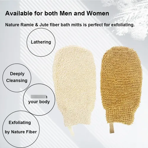 Guantes De Baño Orgánicos Exfoliantes Para Ducha