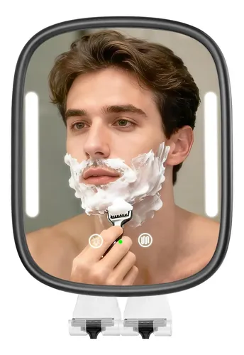 Espejo De Ducha Con Luz Para Afeitarse
