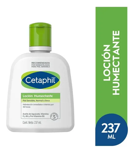 Loción Humectante Cetaphil Corporal Y Facial Para Piel Sensible Normal A Seca X 237 Ml