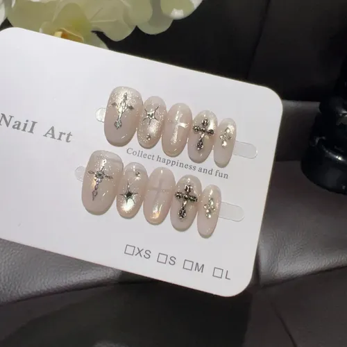 Ofrecemos Alta Calidad. Parche For Uñas Con Cruz De Ojo De