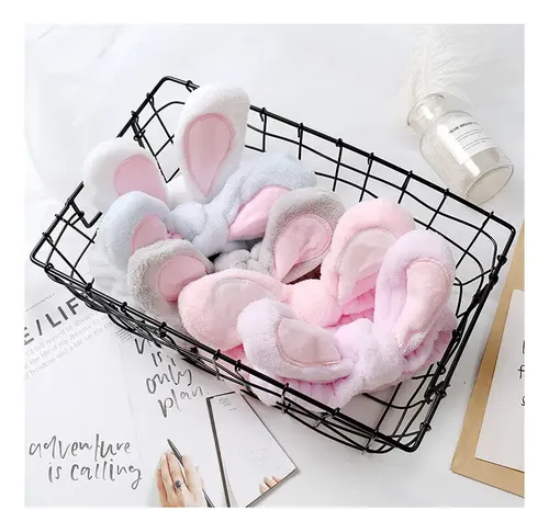 Ligas De Pelo 3d Con Orejas De Conejo Para Niñas, Suaves