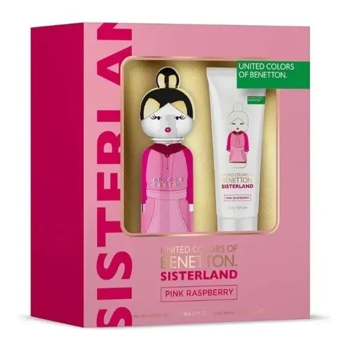 Perfume Benetton Sisterland Pink Raspberry Eau de Toilette con Loción para Mujer 80 ml