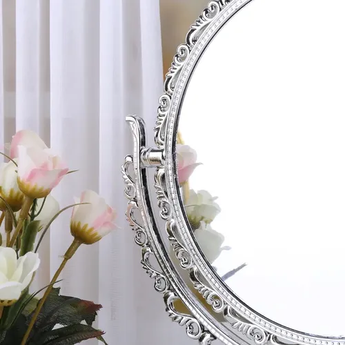 Espejo De Maquillaje De 2 Lados Para Mesa, Espejo Cosmético