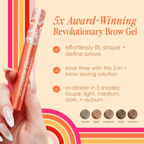 Gel Tintado Para Cejas Grandebrow 2-en-1 De Grande