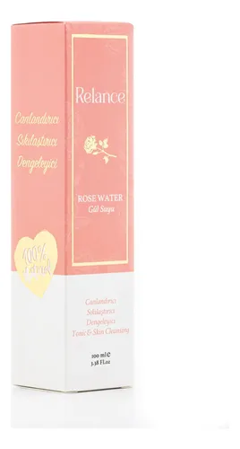 Rose Water Tonic, Natural Skin Cleansing Solution, Pink,