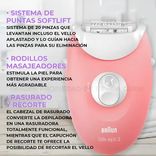 Depiladora Eléctrica Mujer Braun Silk-épil 3, 3-440