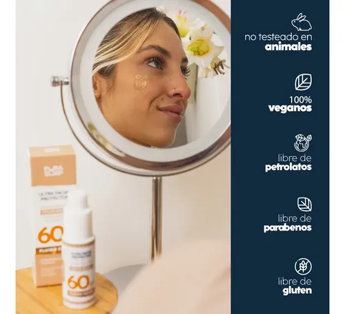 Protector Solar Facial Factor 60 Tono Light Antiage Piel Sensible Fluido