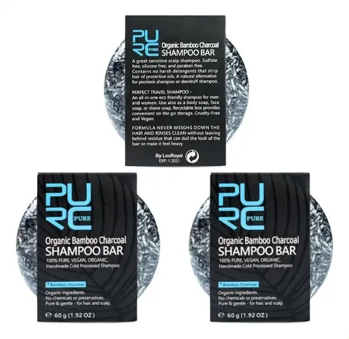 Jabón Regenerador Para Cabello Negro, Jabón Cubriente × 3 Pi