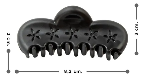Broches De Pelo Nylon Calado En Flor Pac