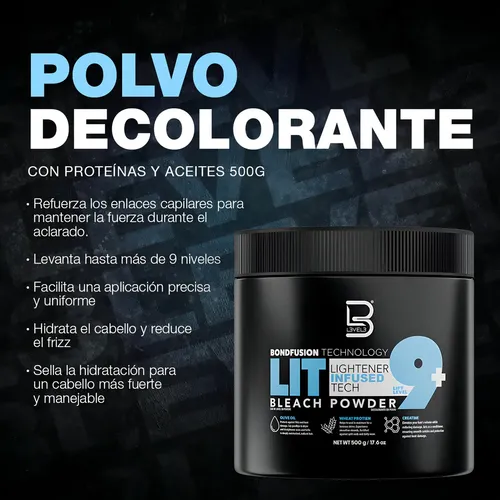 Polvo Decolorante L3 Level 3 Con Proteínas Y Aceites 500g