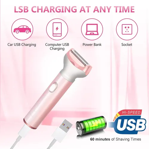 Afeitadora Eléctrica Para Mujer 4 En 1, Afeitadora Inalámbri