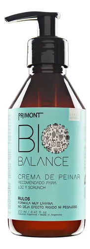 Crema De Peinar Rulos Bio Balance X250ml Primont