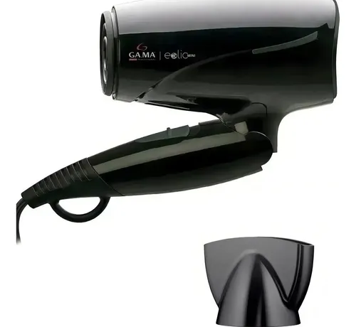 Secador De Pelo Compacto Gama Eolic Ion Negro Liviano 1600w
