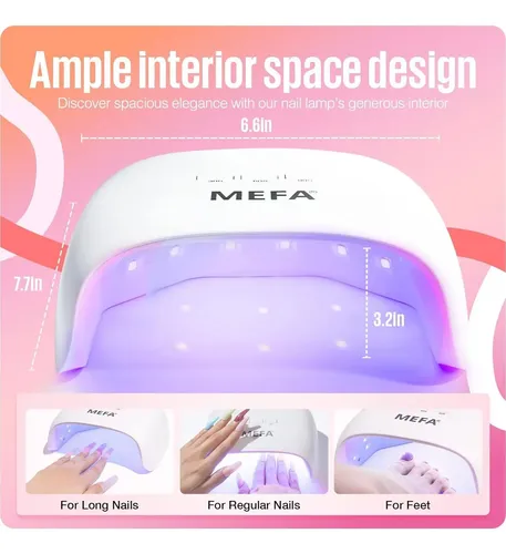 Lámpara Uv Portátil Mefa 72w Con 21 Leds Y 3