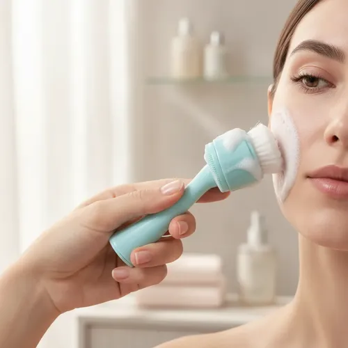 Kit Cepillo Masajeador Esponja Limpiador Exfoliante Facial